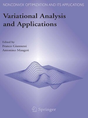 cover image of Variational Analysis and Applications